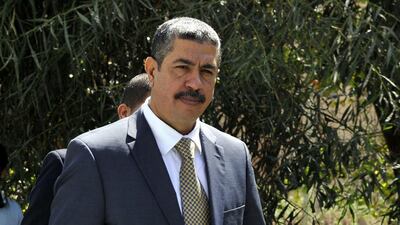 Khalid Bahah, pictured, released a lengthy statement on Tuesday in which he described his demotion as “a coup against the legitimacy of the government”. Yahya Arhab/EPA