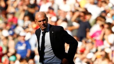 Real Madrid manager Zinedine Zidane. Reuters