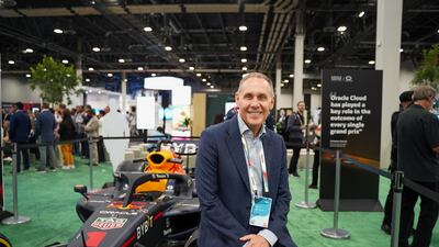 Richard Smith, Oracle's executive vice president for technology in Europe, the Middle East and Africa, at the company's CloudWorld conference in Las Vegas. Photo: Oracle