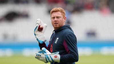 England's Jonny Bairstow warms up. Reuters