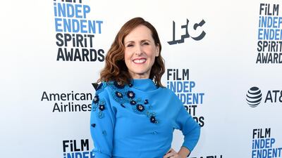 Molly Shannon arrives at the 34th Film Independent Spirit Awards on Saturday, February 23, 2019. AP