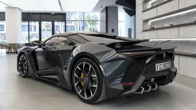 It hits 100kph from standing in 2.8 seconds, which is the same mark as the Lamborghini Aventador SV. Antonie Robertson / The National