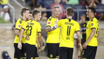 It was Borussia Dortmund who were victorious in the match in Notre Dame. AFP