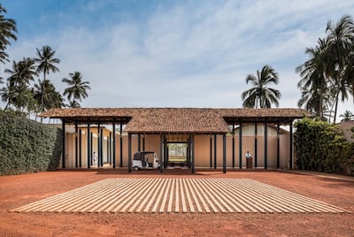 The pavilion exterior that greets guests and the other open-air communal spaces give the resort a sense of flow. Photo: Amanwella