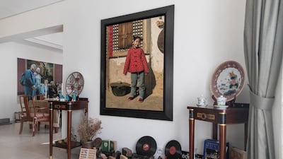 They also have artwork hanging throughout their home