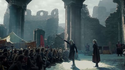 Matt Smith as Daemon and Emma D'Arcy as Rhaenyra in House of the Dragon. Photo: HBO Entertainment