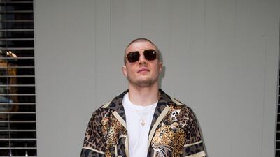 Marvin Vettori arrives at the Dolce & Gabbana show during Milan Men's Fashion Week on June 19, 2021 in Milan, Italy. AFP