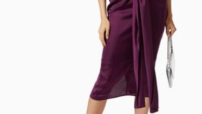 Satin dress, Dh950, Andrea Iyamah, Ounass. Photo: Ounass