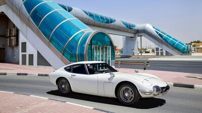 A Toyota 2000GT in Al Barsha. Cloud 9 Photography
