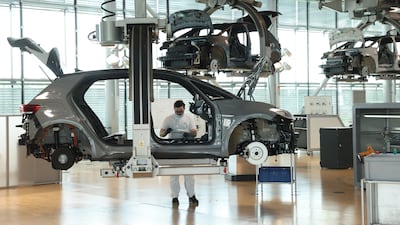 Germany's car industry faces deadlines to go green as the country aims for net zero carbon emissions by 2045. Getty Images