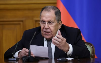 Russian Foreign Minister Sergey Lavrov said no one was injured and no damage was caused in the apparent drone attack. Reuters