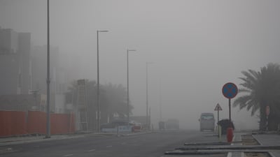 The fog is expected to lift by 9.30am.