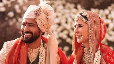 Bollywood stars Vicky Kaushal and Katrina Kaif shared images from their wedding on their social media accounts. Photo: Instagram / katrinakaif
