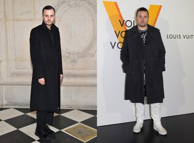 Kris Van Assche and Kim Jones. Getty