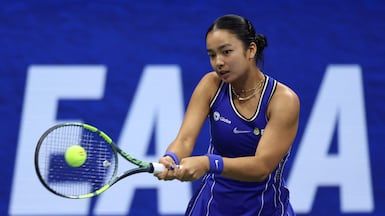Alexandra Eala reached the third round of the US Open in New York and is now ranked 18th in the world. AFP