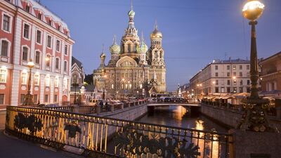 St Petersburg, which was founded in 1703, became a city of many bridges after the death of Peter the Great. Getty Images