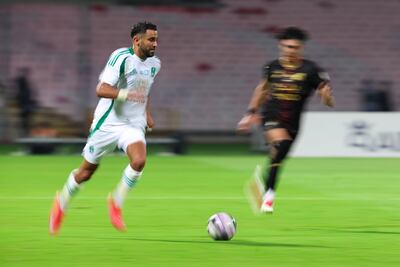 Al Ahli's Riyad Mahrez has bagged eight goals in 10 matches as well as providing seven assists in this season's competition. Getty Images
