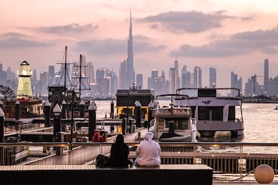 Dubai's Creek Harbour. The UAE has borne the brunt of Iranian attacks on Gulf states. AFP