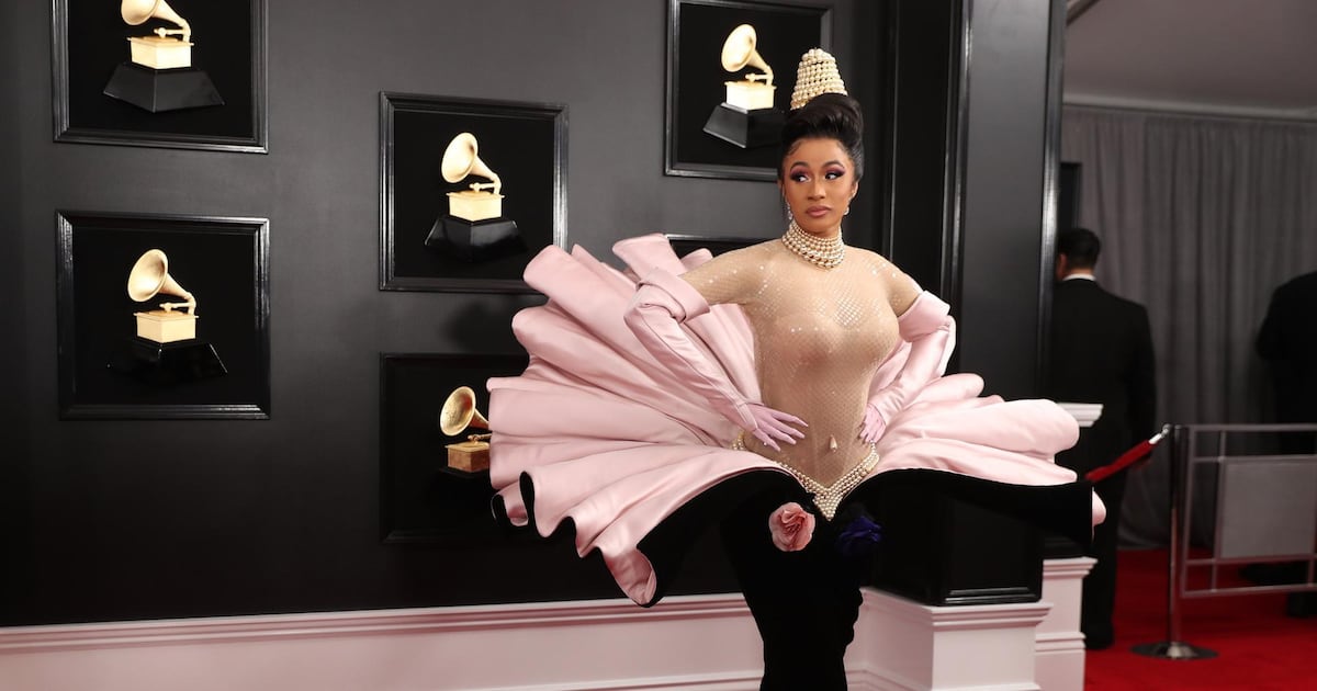 The hidden message in Cardi B's amazing Grammys dress: this is the year of Venus Rising | The National The hidden message in Cardi B's amazing Grammys dress: this is the year of Venus Rising | The National