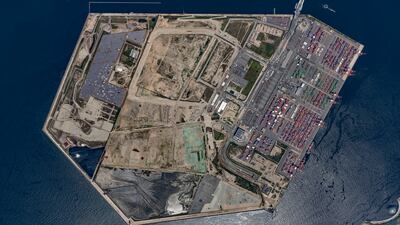 Overhead view the site