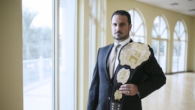 George Yiasemides of UFC eyes up an opportunity to educate UAE residents about the benefits of fitness. Sarah Dea / The National