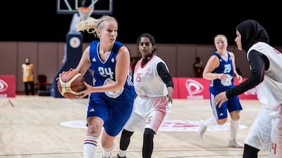 UAE vs Finland basketball match.