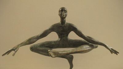 'Yoga', a bronze sculpture by Armenian artist Gago. Courtesy of the artist.
