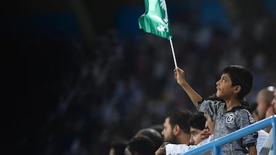 A Saudi Arabia fan inside the stadium. Reuters