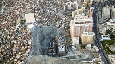Foundation for the New Tower, 2015. Courtesy Ahmed Mater