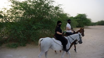 The desert ride session costs Dh150