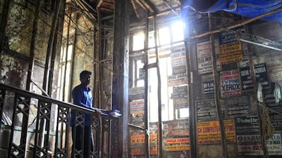 The Esplanade Mansion at Kala Ghoda in Mumbai has been declared dilapidated and residents have been asked to vacate the premises immediately. Subhash Sharma for The National