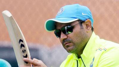 Virender Sehwag could be left in the lurch. Lakruwan Wanniarachchi / AFP