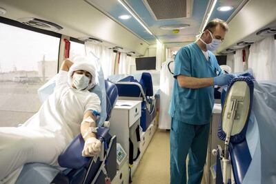 Blood transfusions, quite literally, save lives. Courtesy of ADBBS/Seha