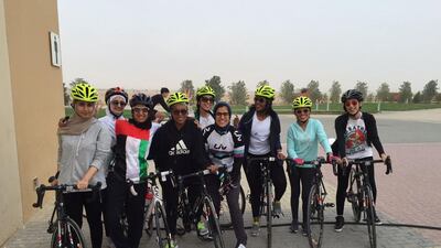 UAE Cycling Girls. Courtesy Asma Al Janahi