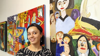 Paintings by Namrata Pagarani were among the artworks that went on sale last year when the studio closed. Chris Whiteoak / The National