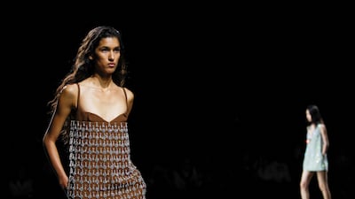 Mini dresses on the runway. Reuters