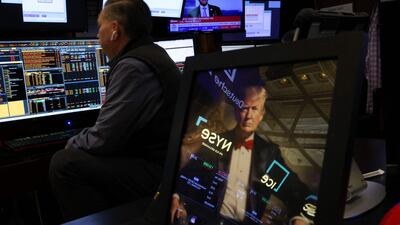 Traders on the floor of the New York Stock Exchange on March 7. AFP