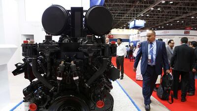 The Middle East Electricity exhibition brought more than 1,500 companies from across the world to the Dubai World Trade Centre this week. Pawan Singh / The National