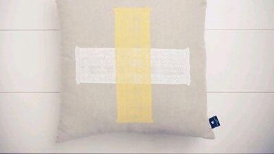 Cross cushion cover. Courtesy of White Horse Home