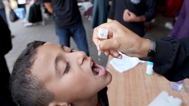 US funding for vaccination programmes has been slashed. Reuters