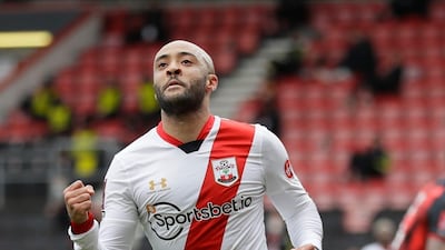 Southampton's Nathan Redmond celebrates after scoring his side's second goal. PA