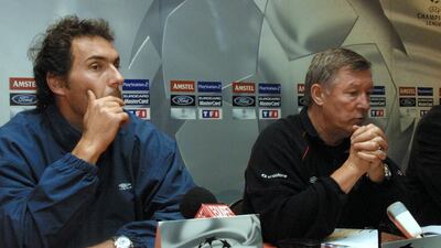 Laurent Blanc, left, is a big name in the French management circuit and will be a contender in neighbouring England. Denis Charlet / AFP