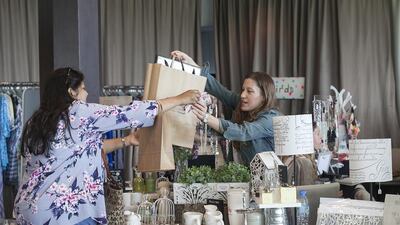 Attend the Shopping Soiree that will have 35 local vendors featuring homeware, clothing, toys, baby products, skincare, furniture, handbags and more at Abu Dhabi Golf Club in Khalifa City A. Mona Al Marzooqi / The National