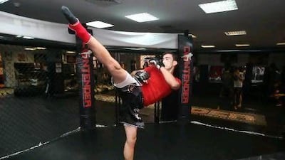 Mohammed Yahya wants to finish opponent Omar Chammara in the first round tomorrow night. Jaime Puebla / The National