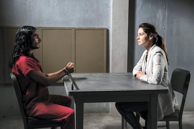 Michelle Monaghan stars as the CIA Agent determined to find out who the mysterious man, played by Mehdi Dehbi, really is. Courtesy Netflix