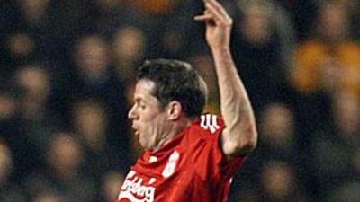 Jamie Carragher, right, could be back in action for England after three years out.