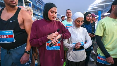 10k runners at the starting line in Abu Dhabi
