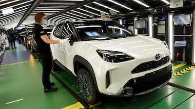 The Toyota Yaris Cross was named the 2022 World Urban Car. AFP