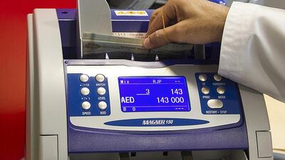 The UAE Central Bank said that Dh6.3 billion of the decline in total deposits came from non-residents, while Dh700,000 came from residents. Mona Al Marzooqi / The National