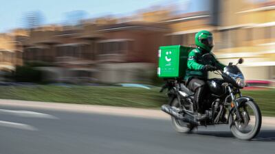 Abu Dhabi Police have introduced new rules for delivery riders in the emirate. EPA